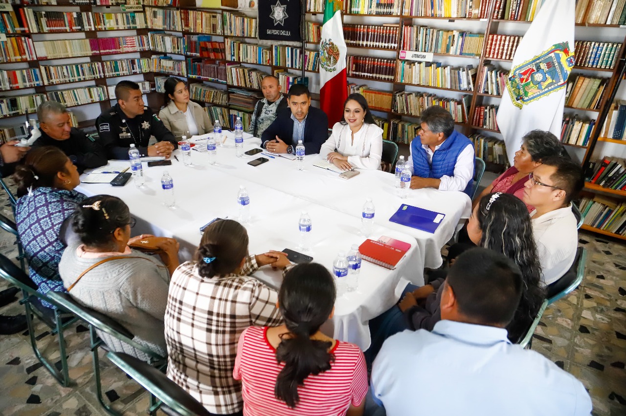 Tonantzin Fernández reafirma su compromiso con la seguridad en San Agustín Calvario