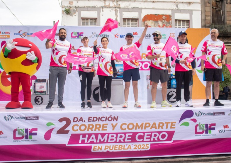 Puebla corre con el corazón por Hambre Cero 2025