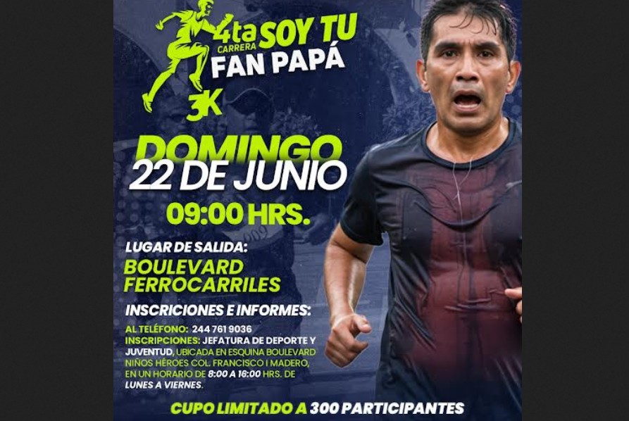 Foto: Cortesía Atlixco celebra a los papás con una carrera llena de emoción y unión familiar