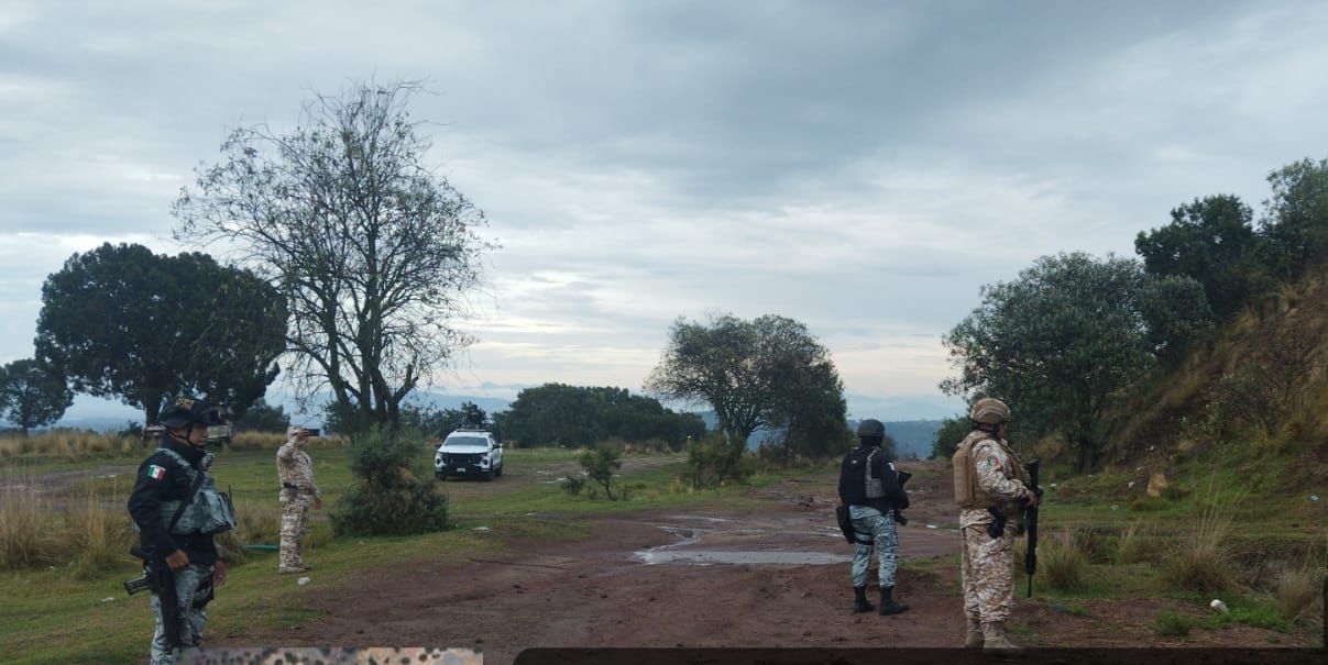 Guardia Nacional localiza toma clandestina en ducto de Pemex en Calpulalpan