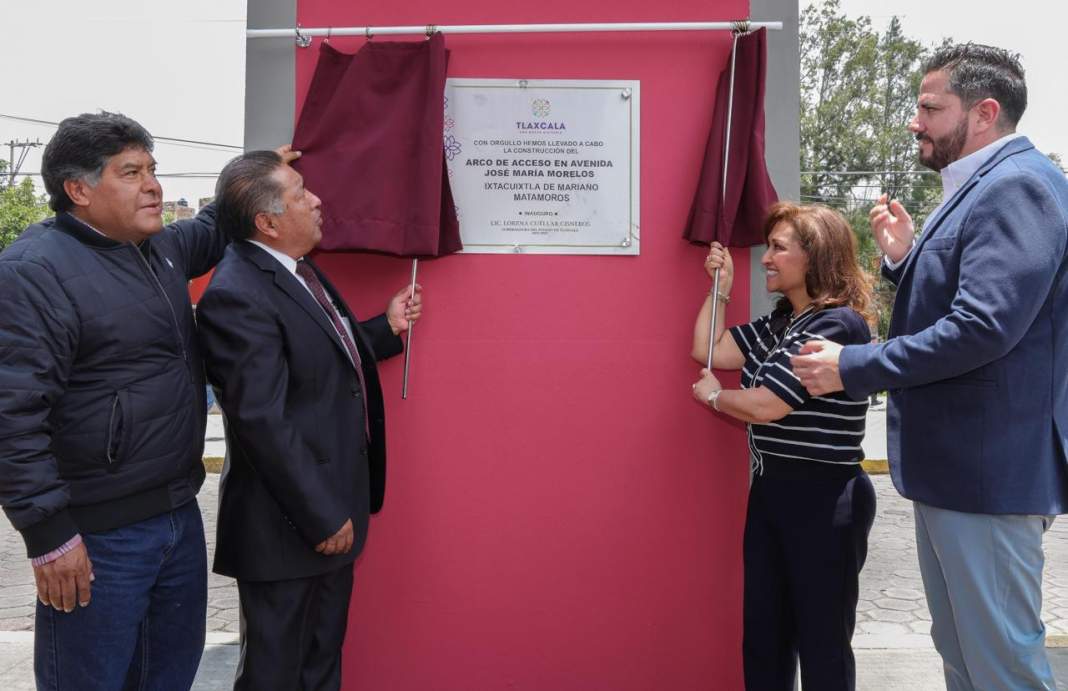 Gobernadora entrega arco en Ixtacuixtla y reafirma apoyo municipal