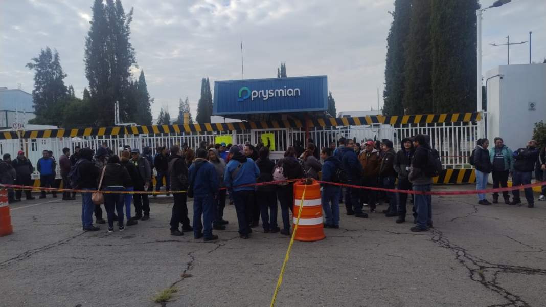 Trabajadores de Prysmian Group paran por falta de utilidades 2024