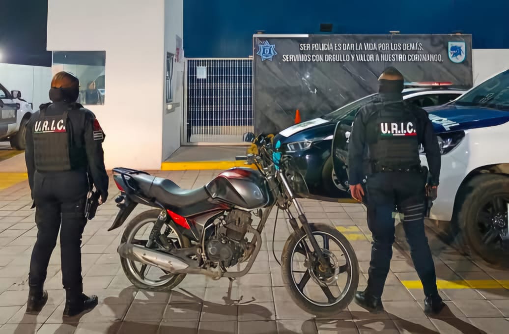 Por: Cortesía Lula Pineda Recuperan motocicleta robada tras operativo en San Antonio Mihuacán