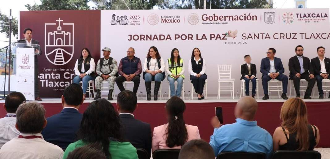 Santa Cruz Tlaxcala reduce delitos 74 % gracias a Jornada de Paz