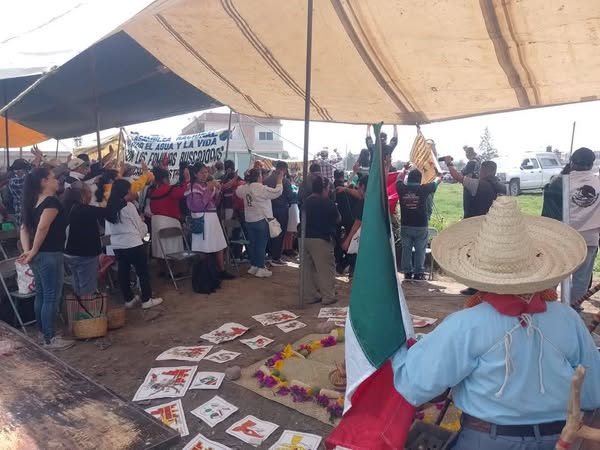 Pueblos Originarios de San Miguel Xoxtla sostienen postura contra perforación de pozo