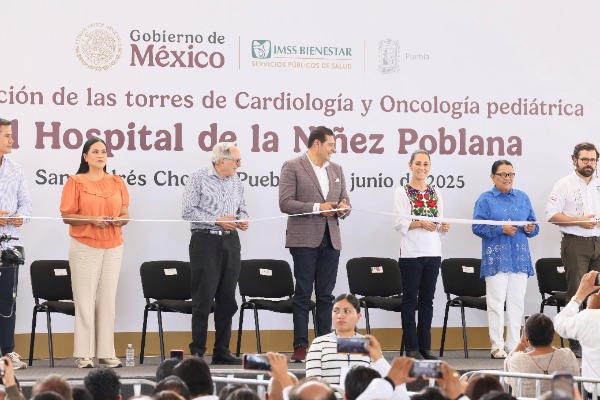 Foto: Cortesía Claudia Sheinbaum inaugura torres de Oncología y Cardiología en Hospital de la Niñez con inversión de 915 mdp