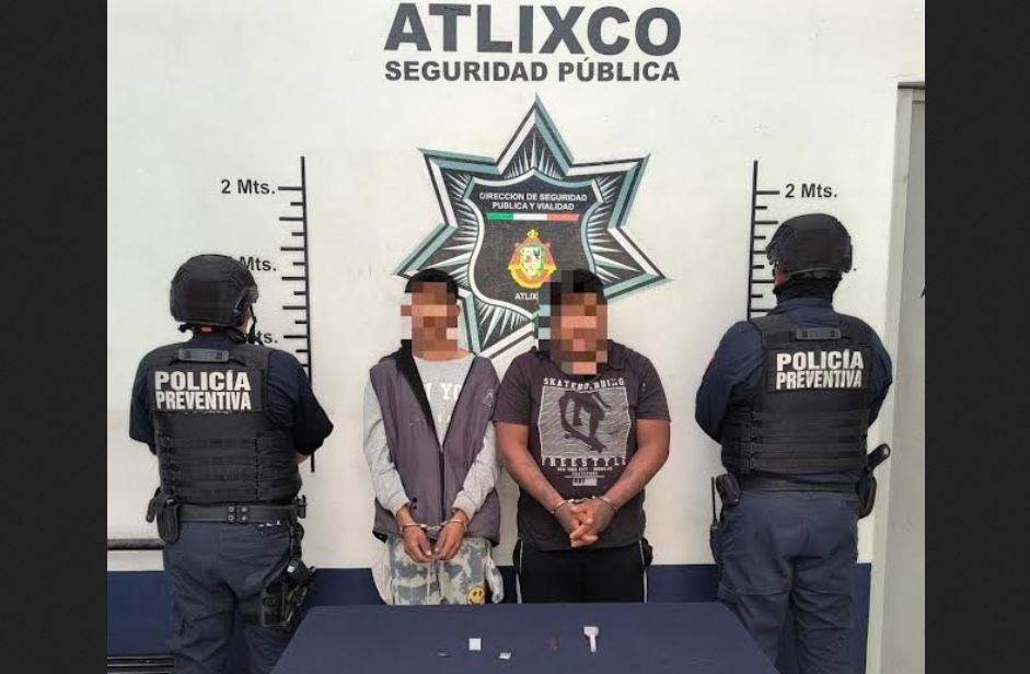 Foto: Cortesía Detienen a dos hombres con presunta droga en Atlixco
