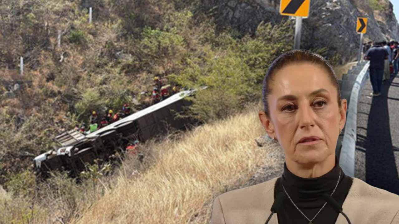 Foto: Cortesía Sheinbaum dispuesta a reunirse con familias de víctimas del accidente en Oaxaca