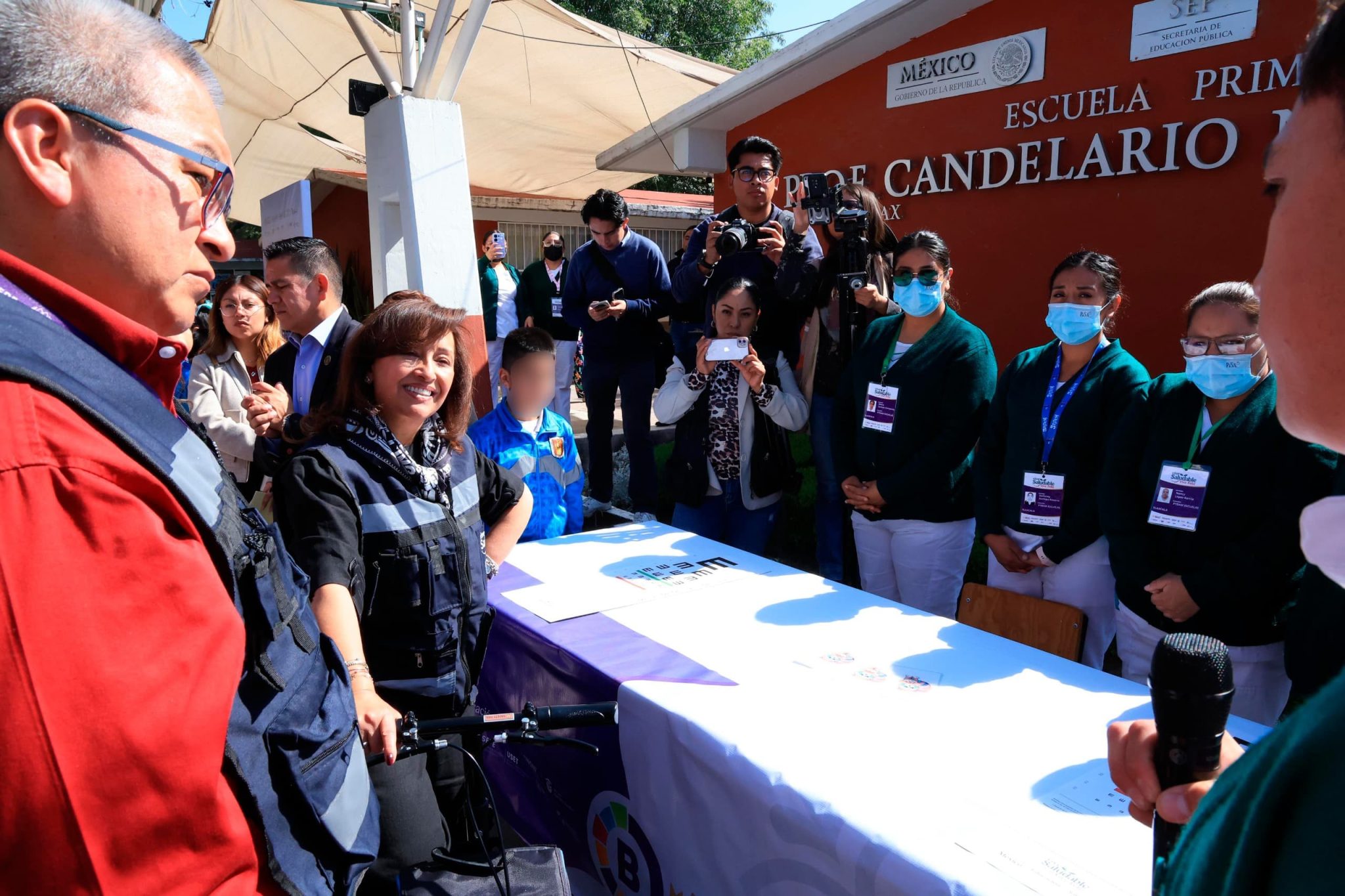 Foto: Cortesía Gobernadora Lorena Cuéllar lanza programa para detectar anemia en niños de Tlaxcala