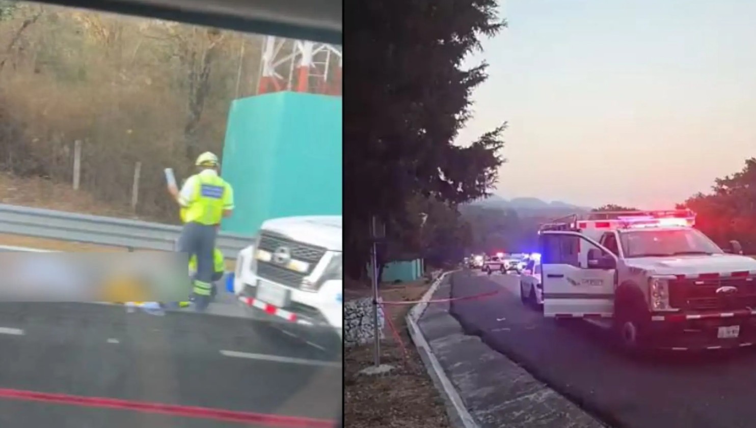 Foto: Cortesía Enfrentamiento violento en la autopista México-Cuernavaca deja una mujer fallecida