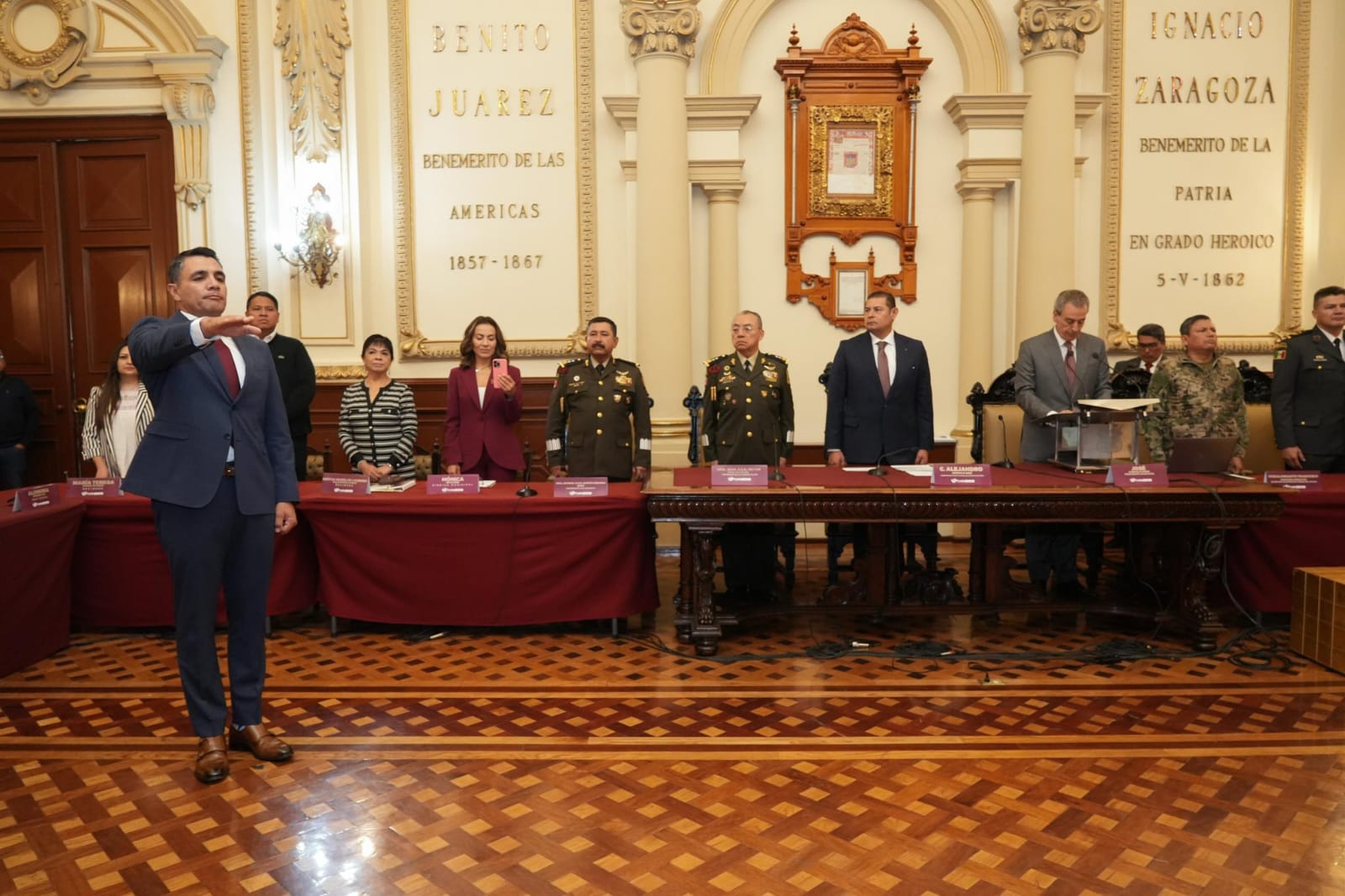 Foto: Cortesía Félix Pallares Miranda asume la titularidad de la SSC en Puebla
