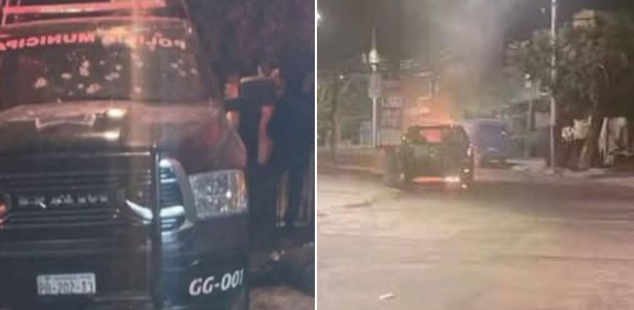 Foto: Cortesía Asesinan a dos policías en Puebla y provocan incendios en su huida