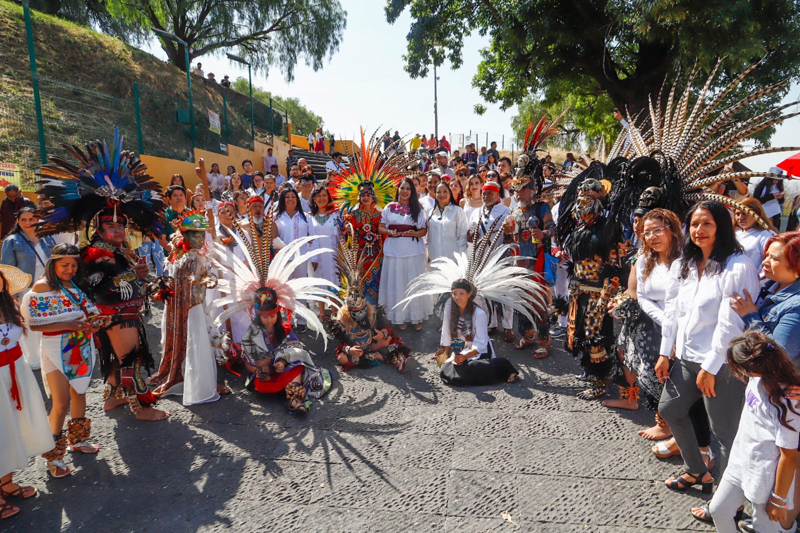Por: Cortesía Lula Pineda Inaugura Tonantzin Fernández Equinoccio Xopanilhuitl en San Pedro Cholula