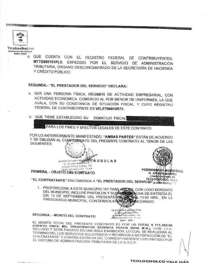 Foto: Especial Exhiben corrupción en Teolocholco con venta de uniformes deportivos