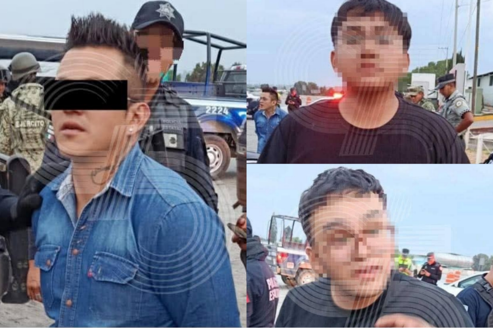 ¡Qué bonita familia! padre e hijos arrestados por asalto a un Oxxo en Sactórum