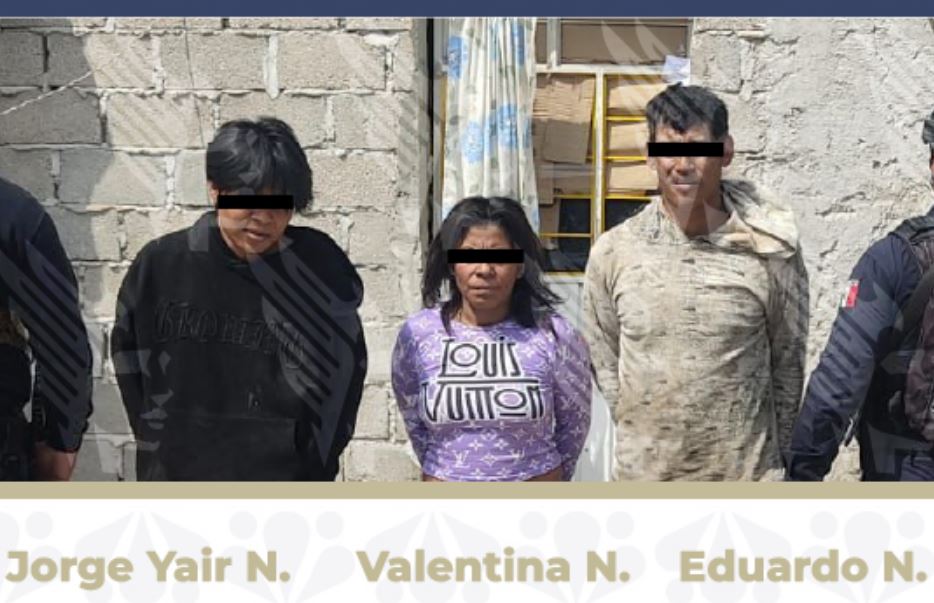 Foto: Cortesía Cateo en Los Reyes de Juárez: aseguran droga y detienen a tres personas