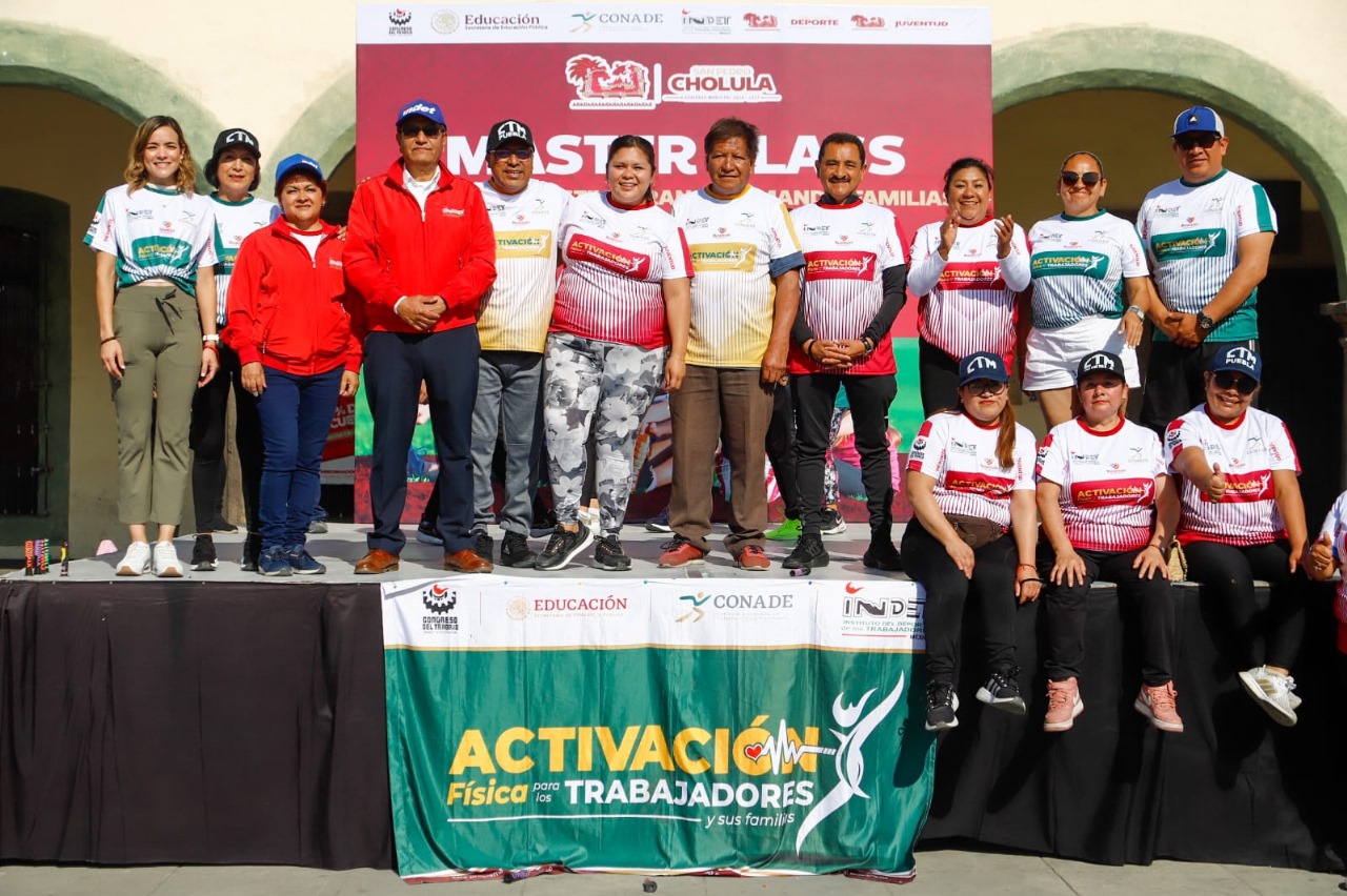 Comunicado oficial Éxito rotundo en la Master Class y activación física en San Pedro Cholula