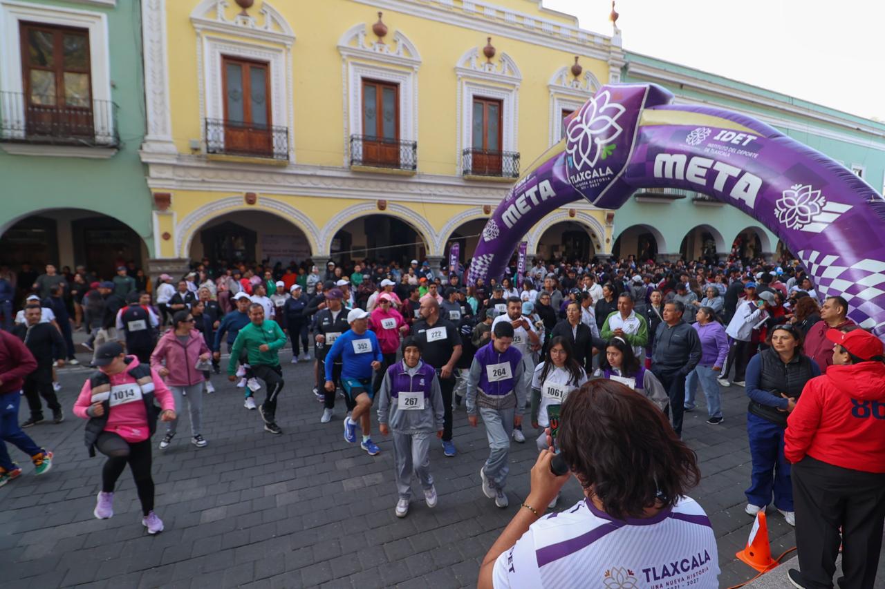 Foto: Cortesía Tlaxcala impulsa la activación física con la Carrera por la Paz