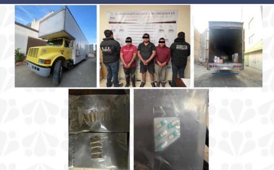 Foto: Cortesía Recuperan camión robado con electrodomésticos en Puebla; hay tres detenidos