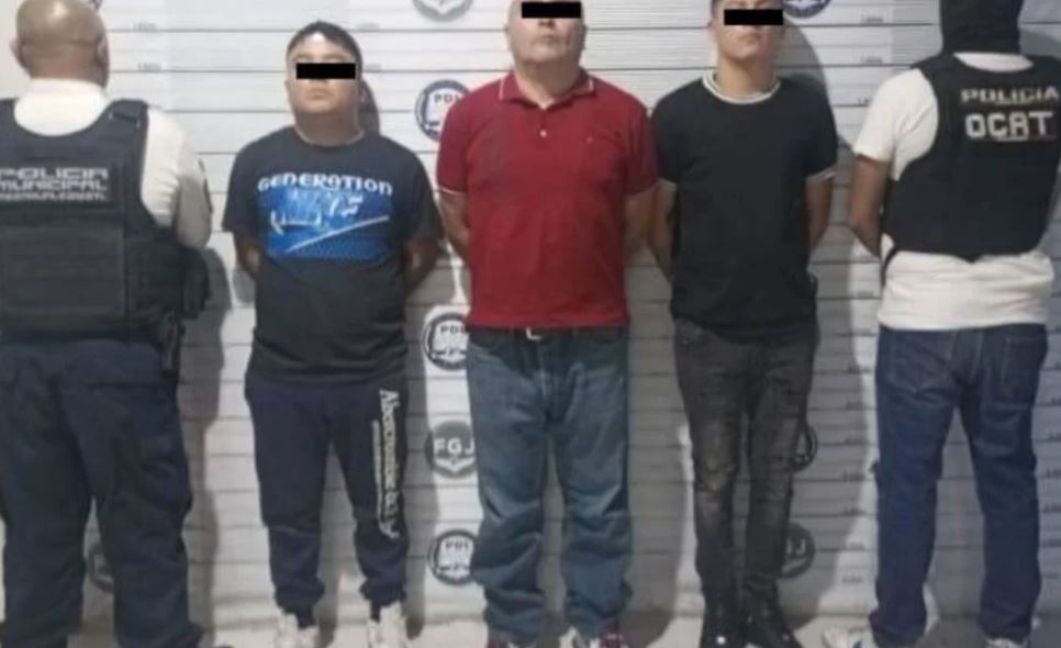 Foto: Cortesía Detención de extorsionadores en Nezahualcóyotl