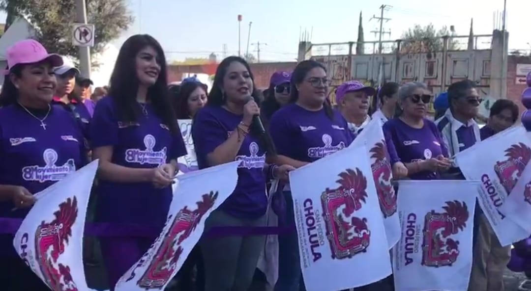 Por: Cortesía Lula Pineda Mujeres cholultecas unidas en "Movimiento Mujer: Corre, Trota o Camina"