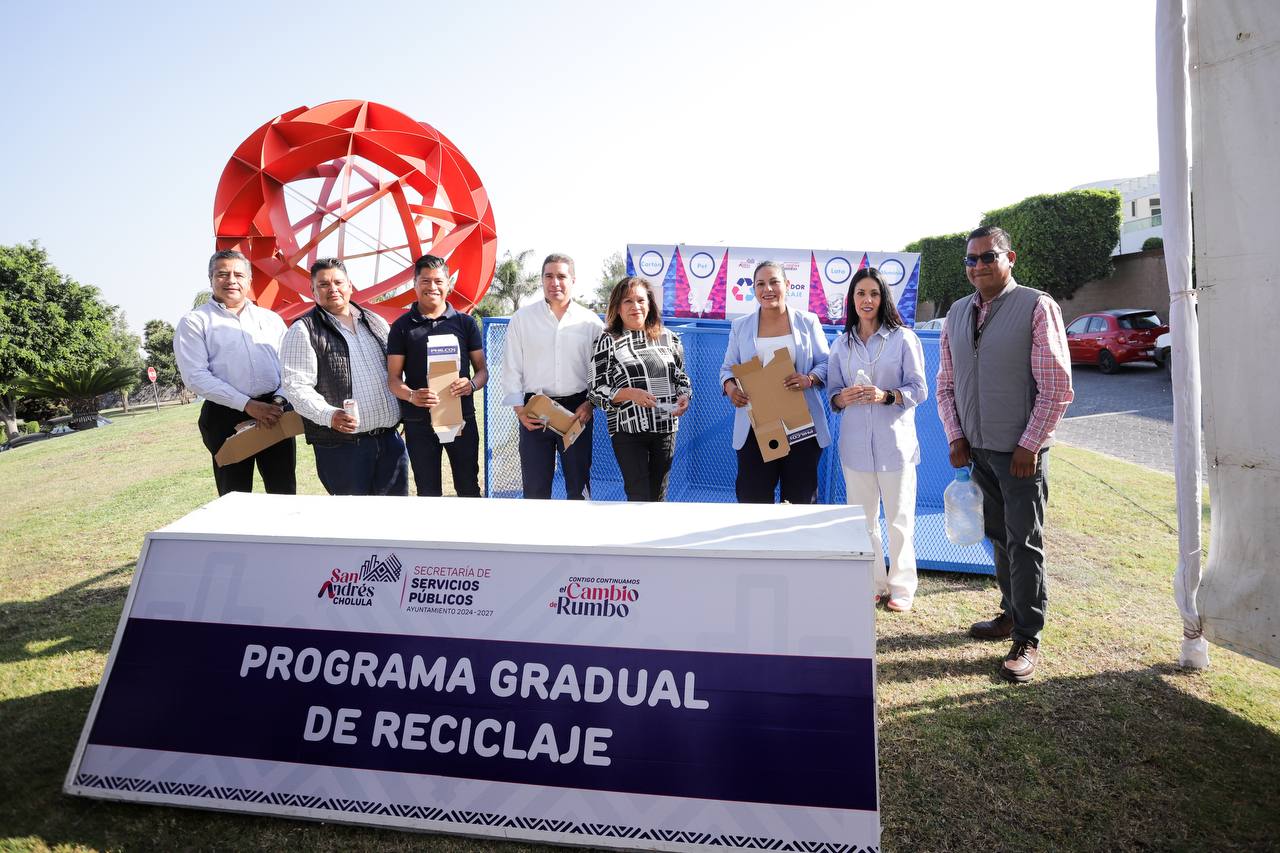 Por: Cortesía Lula Pineda San Andrés Cholula impulsa programa de reciclaje para el cuidado del medio ambiente