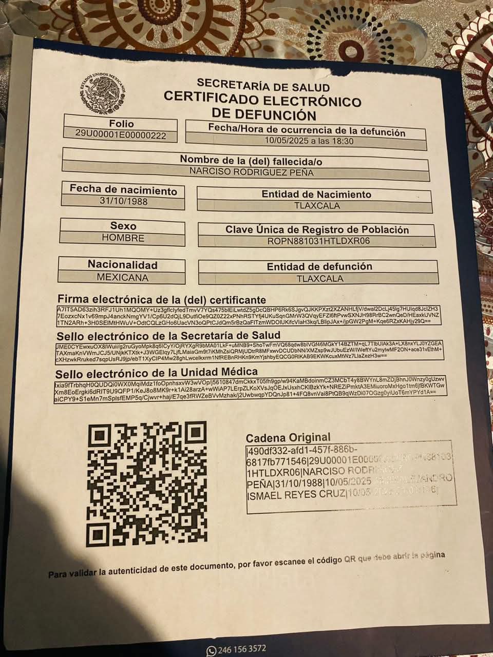 Acusan negligencia en Hospital de Hemodiálisis de Tlaxcala por muerte de paciente