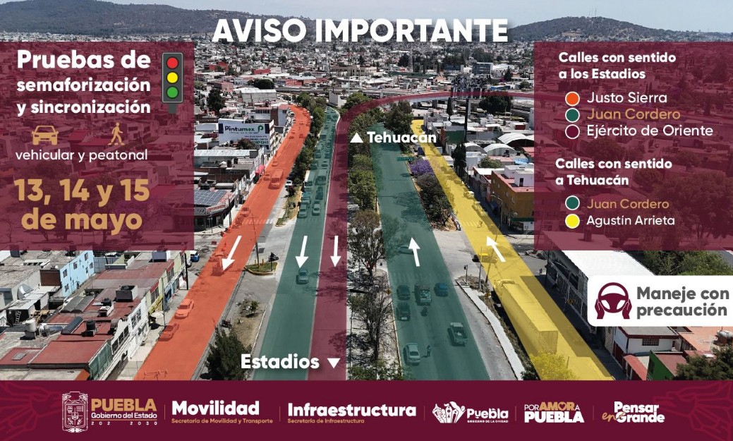 Foto: Cortesía Mejoran movilidad y seguridad en zona de estadios en Puebla