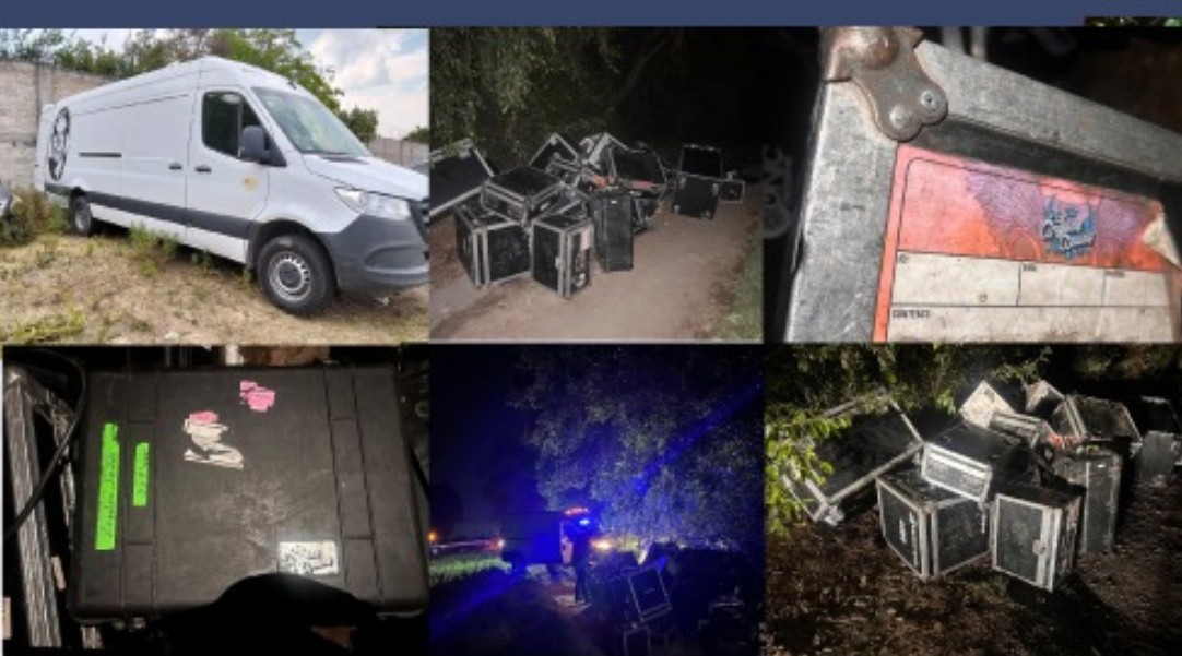 Foto: Cortesía Roban camioneta con instrumentos musicales en el Edomex