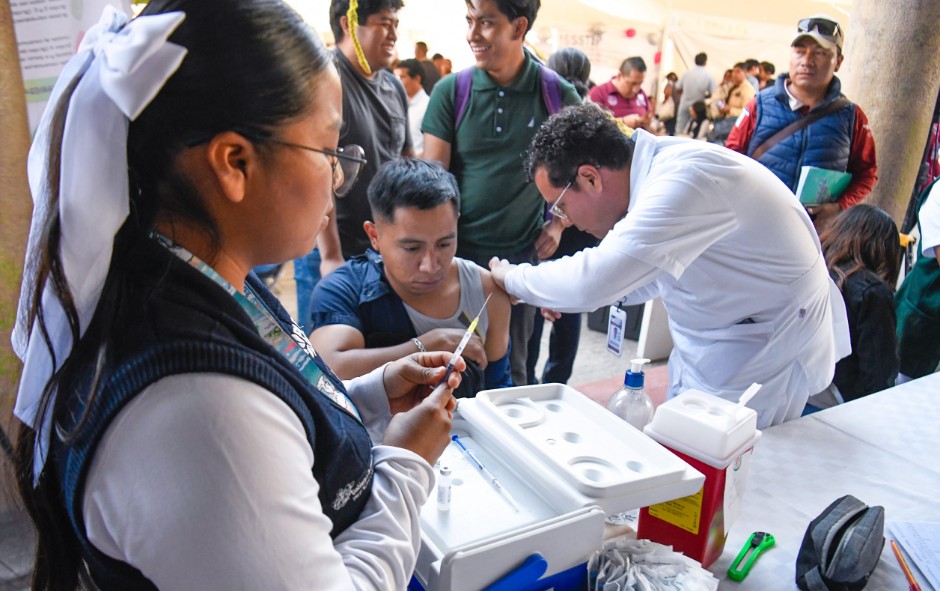 Foto: Cortesía Puebla cumple al 100% en la Semana Nacional de Vacunación