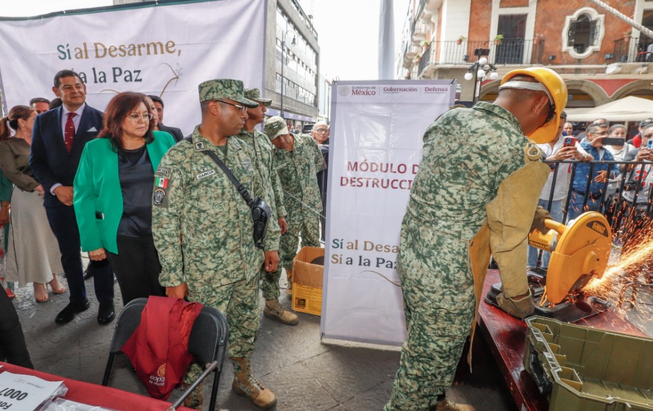 Foto: Cortesía Arranca en Puebla el programa “Sí al Desarme, Sí a la Paz”