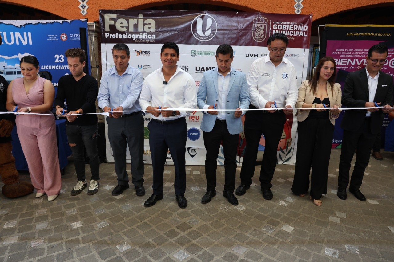 Comunicado oficial Inaugura Omar Muñoz “Primera Feria Profesiográfica” en Cuautlancingo