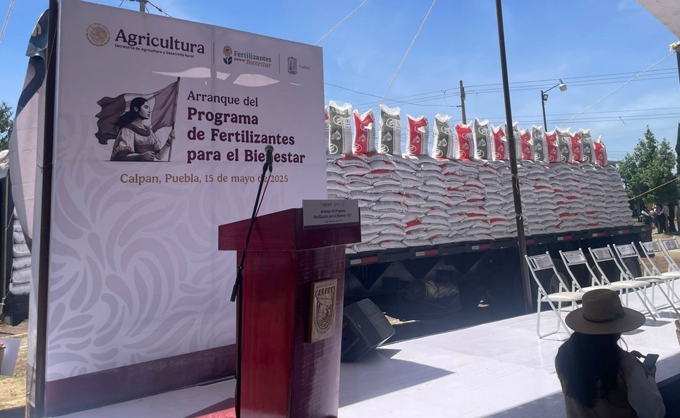 Foto: Cortesía Arranca en Puebla el programa Fertilizantes para el Bienestar