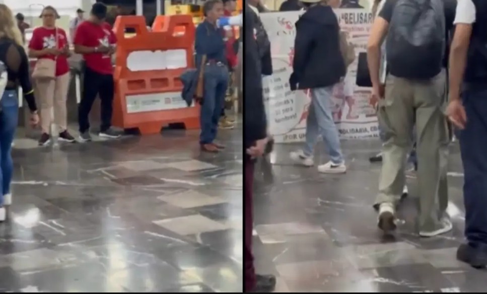 Foto: Cortesía CNTE libera torniquetes del Metro en protesta por pensiones y aumento salarial