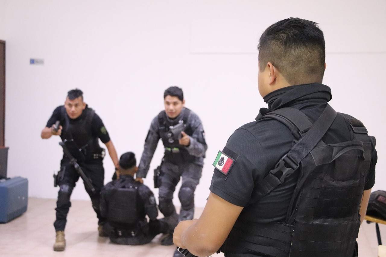 Capacitación especializada fortalece al Grupo Táctico de San Pedro Cholula