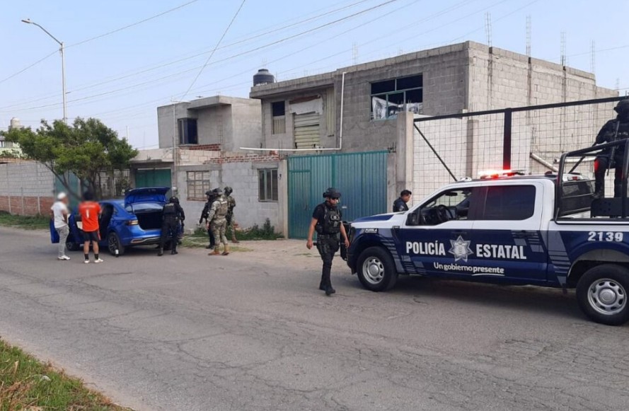Foto: Cortesía Aseguran a nueve migrantes colombianos en Cuautlancingo