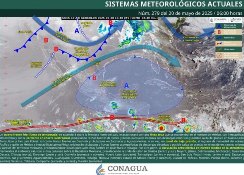 Foto: Cortesía Pronóstico del clima para este martes 20 de mayo: condiciones extremas