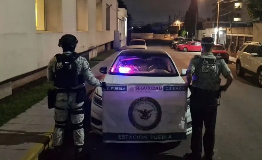 Foto: Cortesía Falsa patrulla usada en asaltos es asegurada por la Guardia Nacional en Amozoc