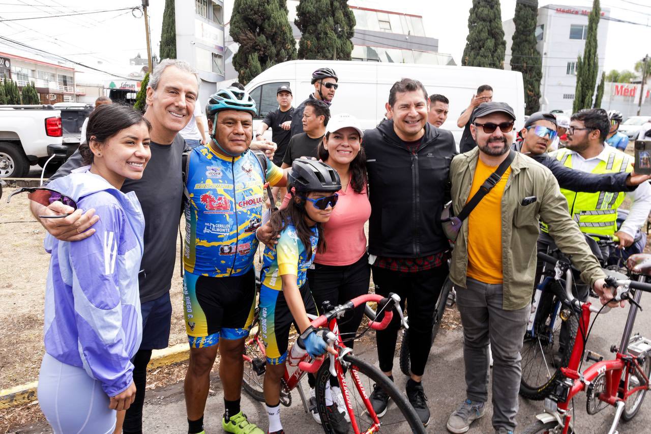 Por: Cortesía Lula Pineda  San Andrés Cholula celebra 10.º Aniversario de la Vía Recreativa Metropolitana