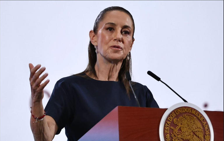 Foto: Cortesía Sheinbaum crítica a la CNTE por amenazas contra el INE y bloqueos