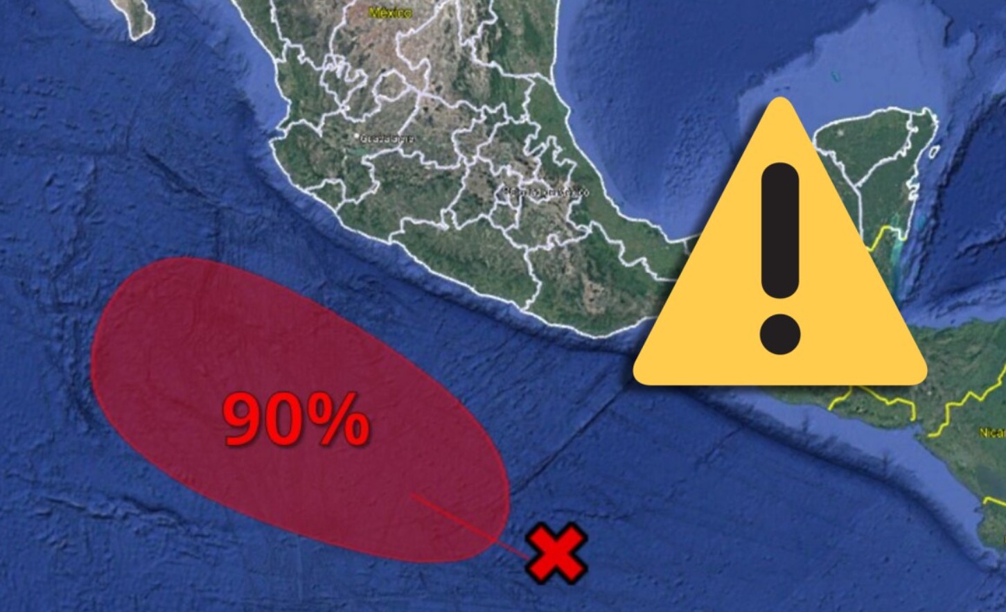 Foto: Cortesía Posible ciclón tropical en el Pacífico: 90% de formación en 7 días