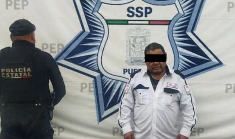 Por: Cortesía Lula Pineda Cae sujeto que se hacía pasar por guardia de seguridad y portaba arma ilegal en Tonantzintla