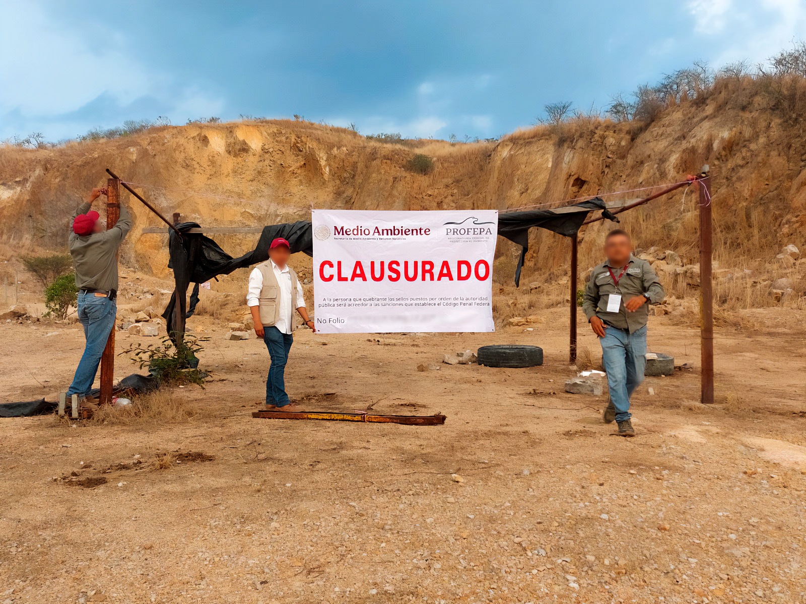 Foto: Cortesía Profepa clausura predio en Chiapas por daño ambiental y tala ilegal