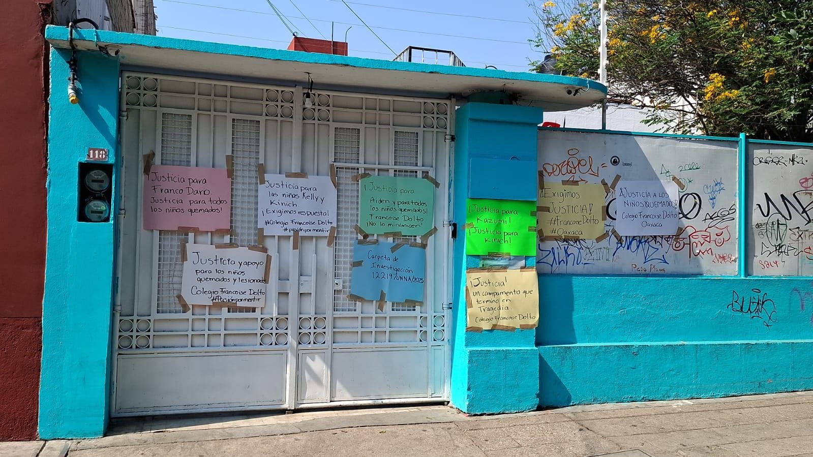 Foto: Cortesía Padres exigen justicia tras quemaduras graves en escuela de Oaxaca