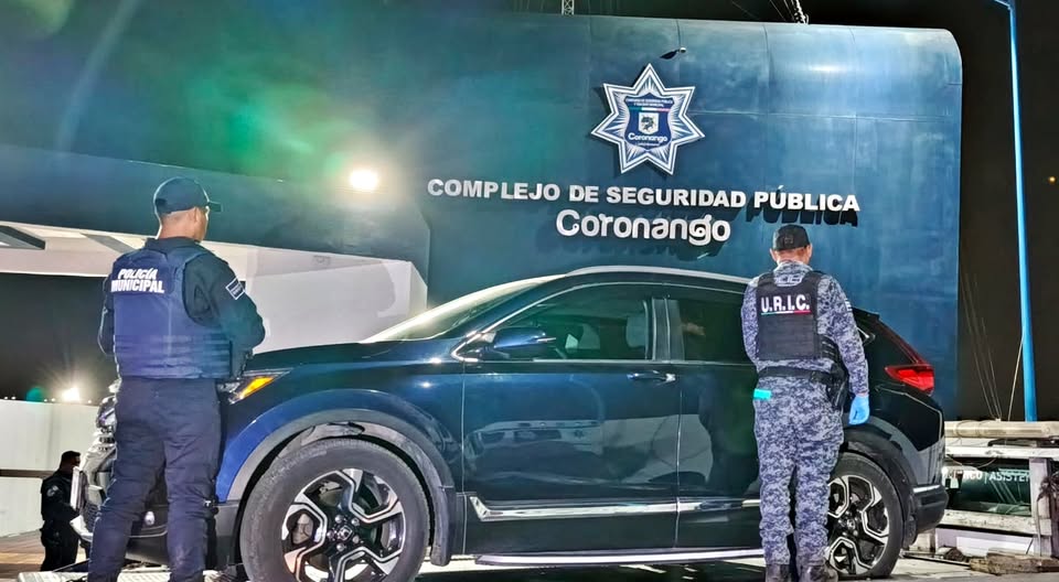 Comunicado oficial Recupera Coronango camioneta con reporte de robo