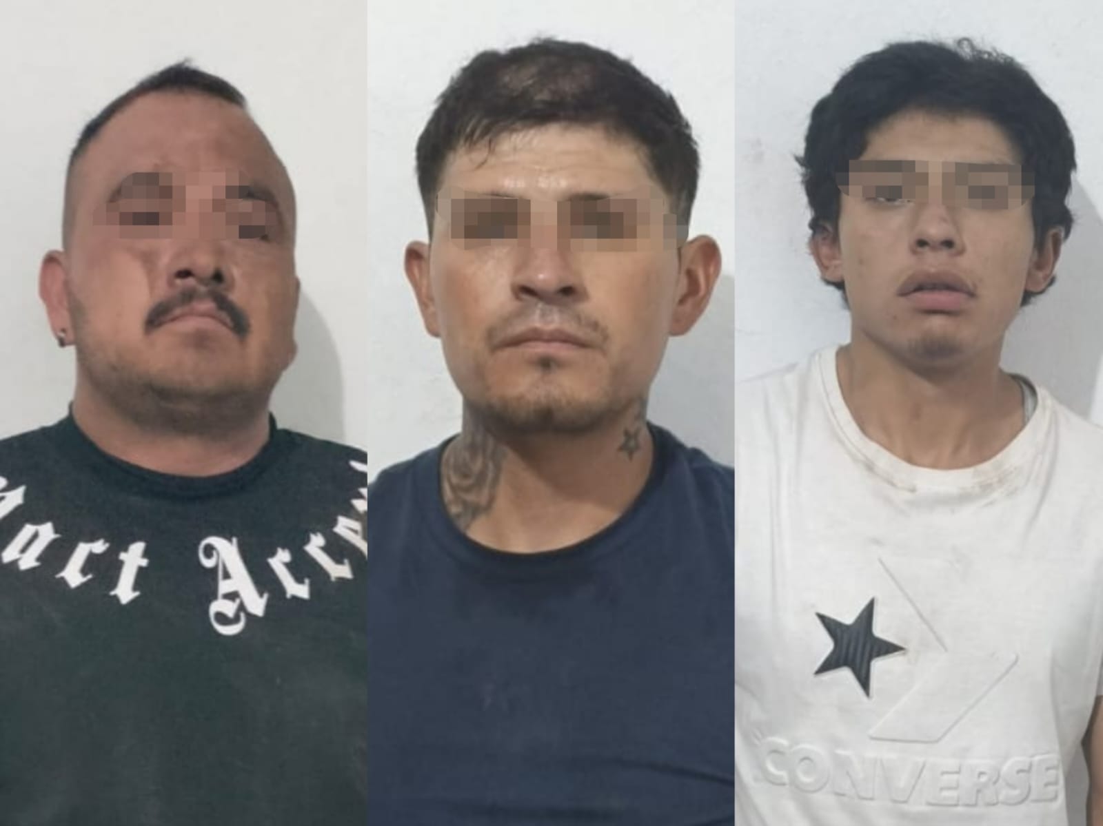 Detienen a tres hombres por robo a transporte de carga y portación ilegal de arma en Cualquiera