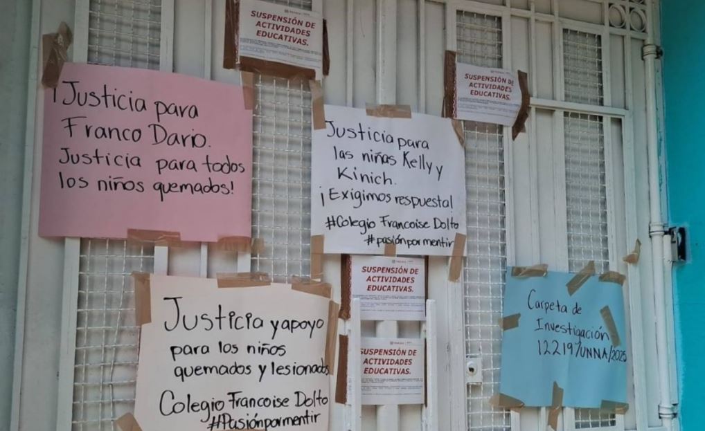 Foto: Cortesía Grave accidente en colegio de Oaxaca deja a ocho menores con quemaduras