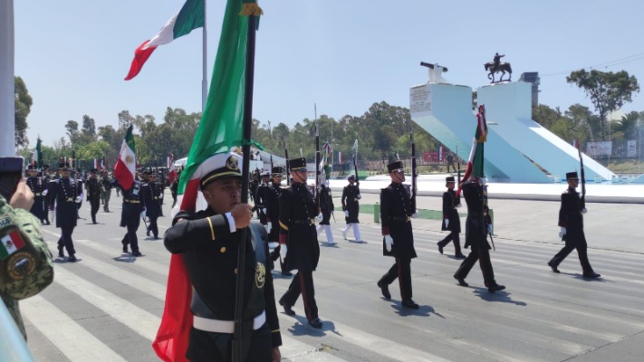 Foto: Cortesía Claudia Sheinbaum encabeza el 163 Aniversario de la Batalla del 5 de Mayo