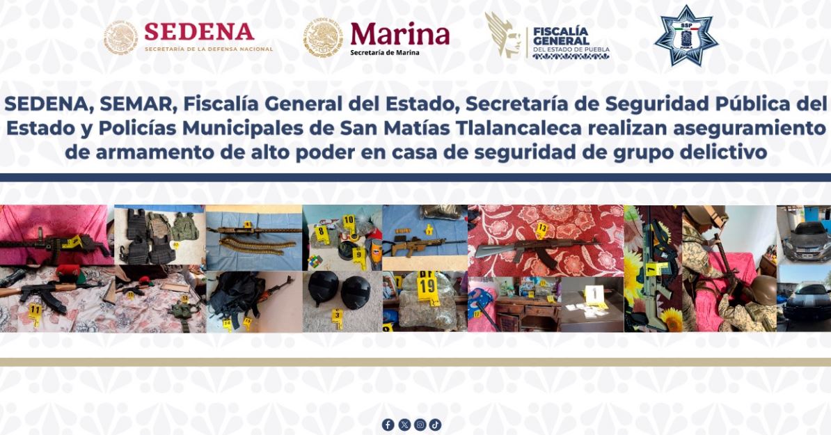 Foto: Cortesía Operativo interinstitucional en Puebla contra generadores de violencia