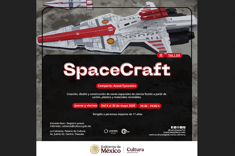 Taller SpaceCraft: crea tu propia nave de ciencia ficción en Tlaxcala